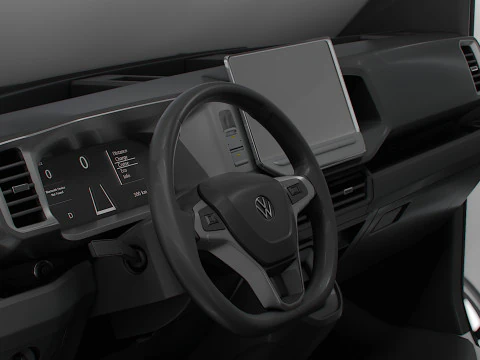 VW Crafter Van LWB HR HQInterior 2025 3D Model