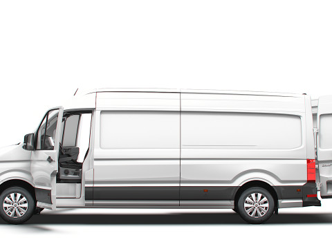 VW Crafter Van LWB HR HQInterior 2025 3D Модель