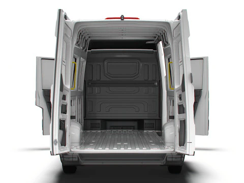 VW Crafter Van LWB HR HQInterior 2025 3D Model
