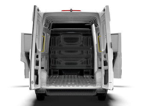 VW Crafter Van LWB HR HQInterior 2025 3D Модель