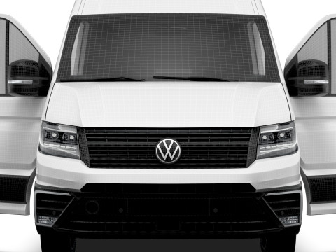 VW Crafter Van LWB HR HQInterior 2025 3D Модель