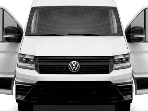 VW Crafter Van LWB HR HQInterior 2025 3D Model
