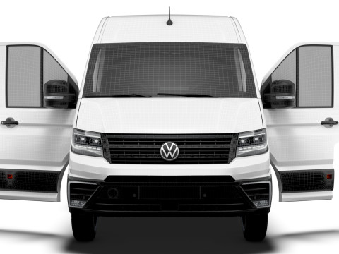 VW Crafter Van LWB HR HQInterior 2025 3D Модель