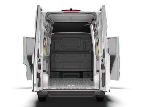VW Crafter Van LWB SHR HQInterior 2025 3D Model