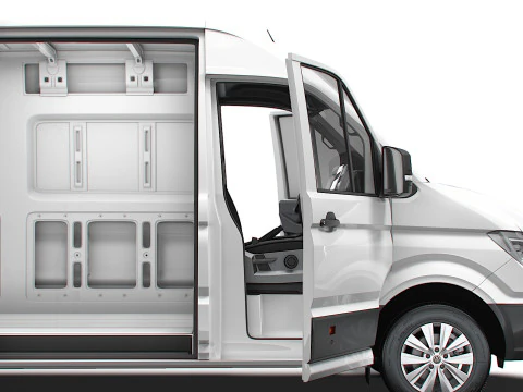 VW Crafter Van LWBM HR HQInterior 2025 3D Model