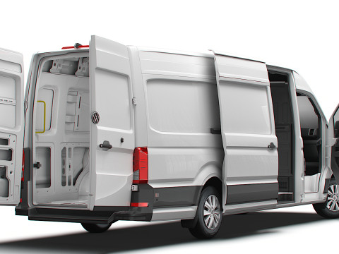 VW Crafter Van LWBM HR HQInterior 2025 3D Model