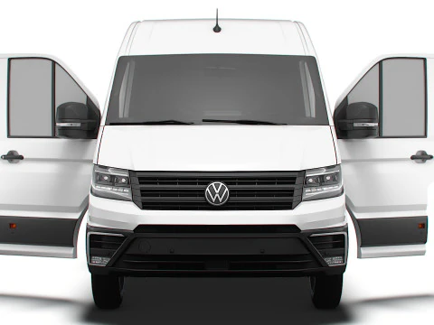 VW Crafter Van LWBM HR HQInterior 2025 3D Model