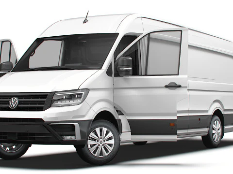 VW Crafter Van LWBM HR HQInterior 2025 3D Model