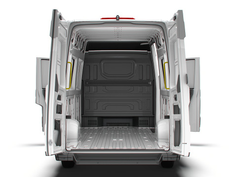 VW Crafter Van LWBM HR HQInterior 2025 3D Model