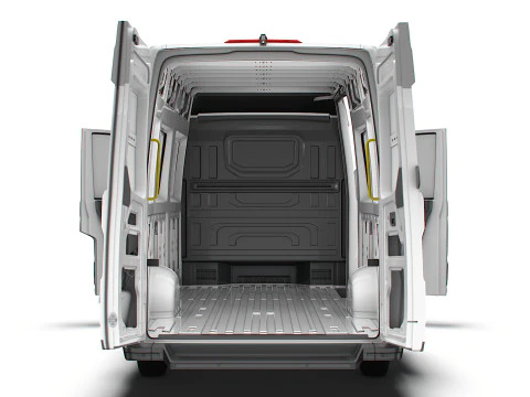 VW Crafter Van LWBM HR HQInterior 2025 3D Model