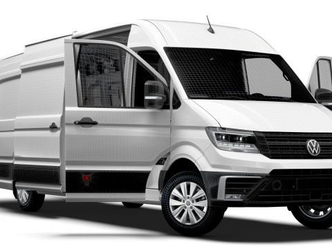 VW Crafter Van LWBM HR HQInterior 2025 3D Model