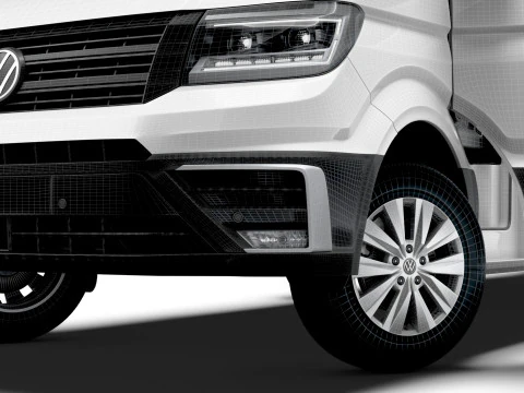 VW Crafter Van LWBM HR HQInterior 2025 3D Model