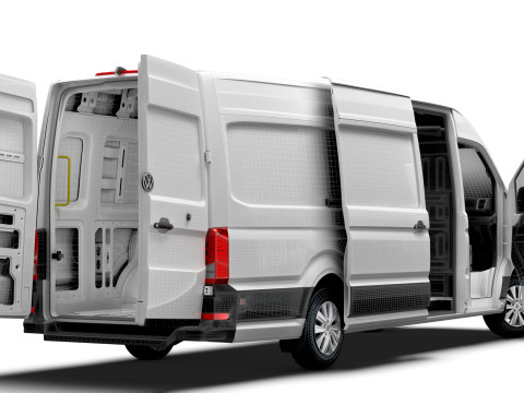 VW Crafter Van LWBM HR HQInterior 2025 3D Model
