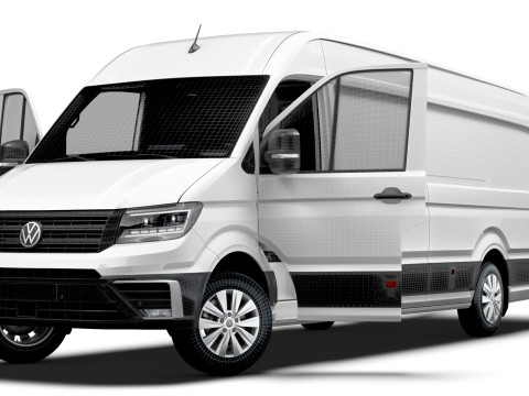 VW Crafter Van LWBM HR HQInterior 2025 3D Model