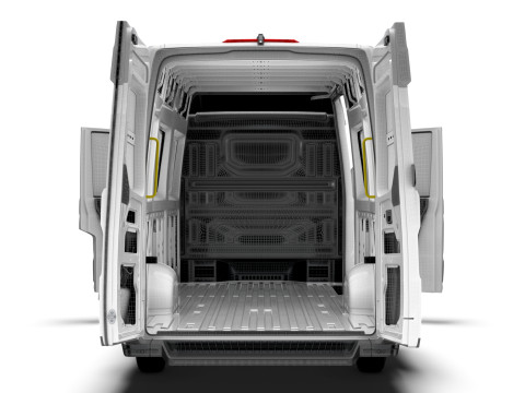 VW Crafter Van LWBM HR HQInterior 2025 3D Model