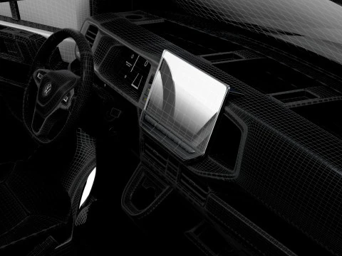 VW Crafter Van LWBM HR HQInterior 2025 3D Model
