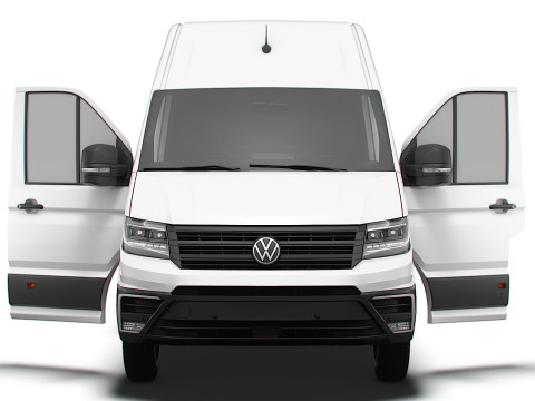 VW Crafter Van LWBM SHR HQInterior 2025 3D Model