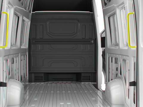 VW Crafter Van LWBM SHR HQInterior 2025 3D Model