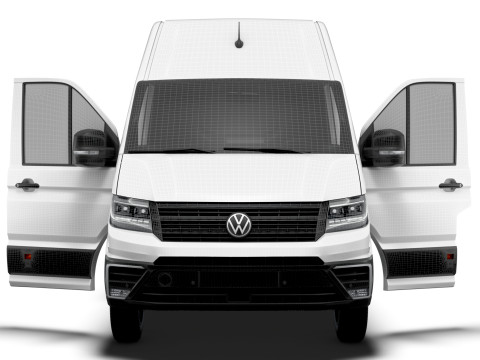 VW Crafter Van LWBM SHR HQInterior 2025 3D Model