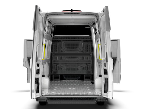 VW Crafter Van LWBM SHR HQInterior 2025 3D Model