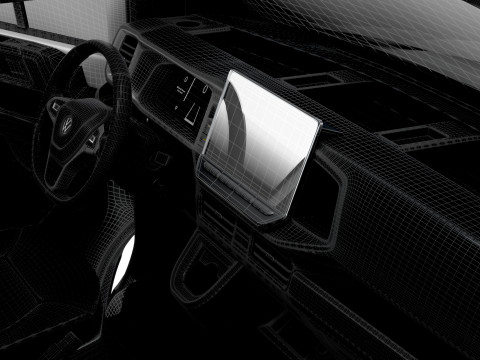 VW Crafter Van LWBM SHR HQInterior 2025 3D Model