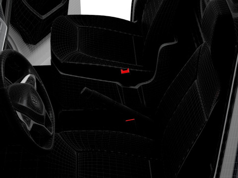 VW Crafter Van LWBM SHR HQInterior 2025 3D Model