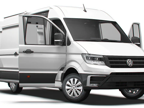 VW Crafter Van MWB HR HQInterni 2025 Modello 3D