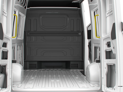 VW Crafter Van MWB HR HQInterior 2025 3D मॉडल