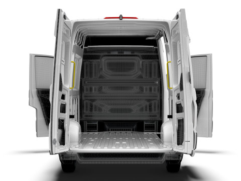 VW Crafter Van MWB HR HQInterior 2025 3D मॉडल