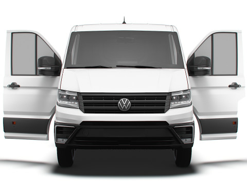VW Crafter Van MWB LR HQInterior 2025 Model 3D