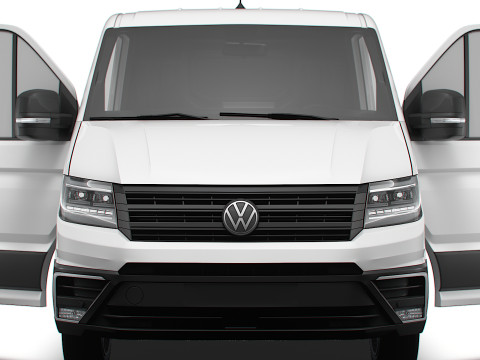 VW Crafter Van MWB LR HQInterior 2025 Model 3D
