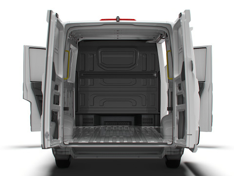 VW Crafter Van MWB LR HQInterior 2025 Model 3D