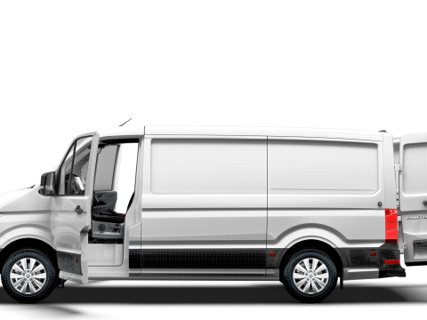 VW Crafter Van MWB LR HQInterior 2025 Model 3D