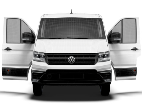 VW Crafter Van MWB LR HQInterior 2025 Model 3D