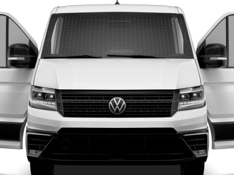 VW Crafter Van MWB LR HQInterior 2025 Model 3D