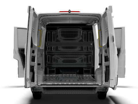 VW Crafter Van MWB LR HQInterior 2025 Model 3D