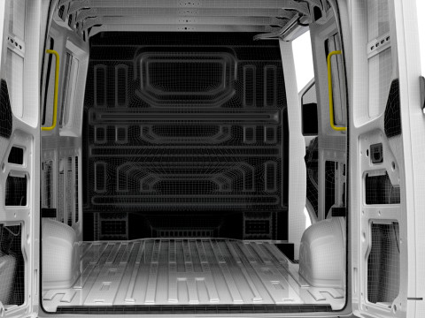 VW Crafter Van MWB LR HQInterior 2025 Model 3D