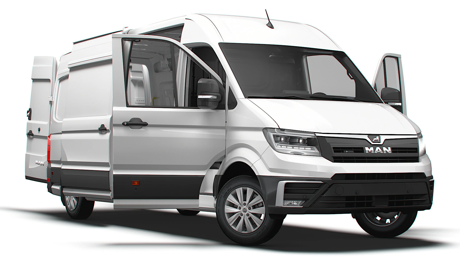 MAN TGE Van LWB HR HQInterior 2025 3D Model .c4d .max .obj .3ds .fbx .stl .blend 