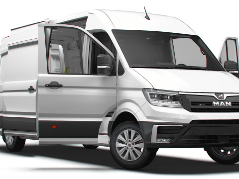 MAN TGE Van LWB HR HQInterior 2025 3D 모델