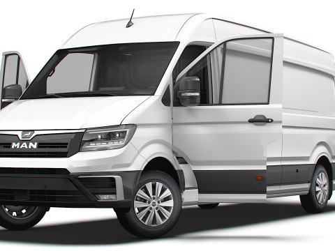 MAN TGE Van LWB HR HQInterior 2025 Modèle 3D