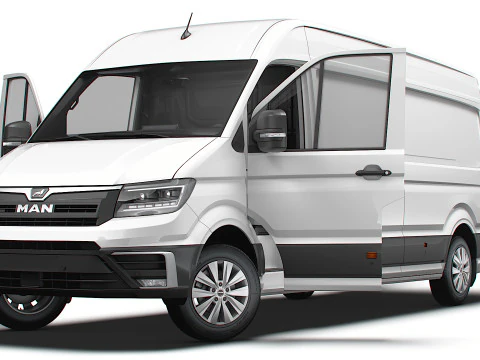 MAN TGE Van LWB HR HQInterior 2025 3D Model