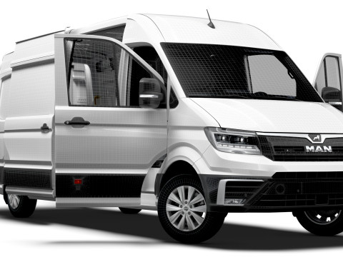 MAN TGE Van LWB HR HQInterior 2025 Modèle 3D