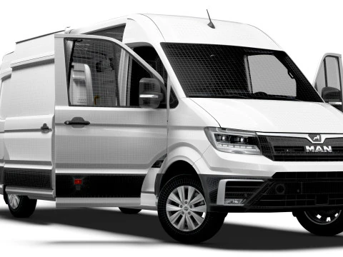 MAN TGE Van LWB HR HQInterior 2025 3D Model