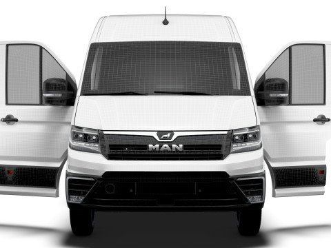 MAN TGE Van LWB HR HQInterior 2025 Modèle 3D