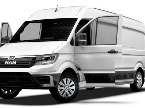 MAN TGE Van LWB HR HQInterior 2025 Modèle 3D