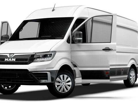 MAN TGE Van LWB HR HQInterior 2025 3D Model