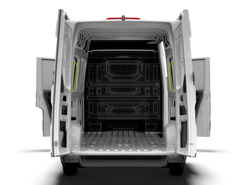 MAN TGE Van LWB HR HQInterior 2025 Modèle 3D