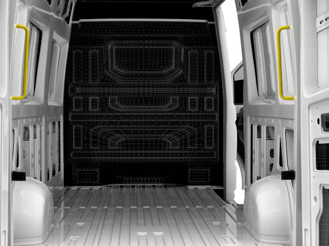 MAN TGE Van LWB HR HQInterior 2025 3D Model