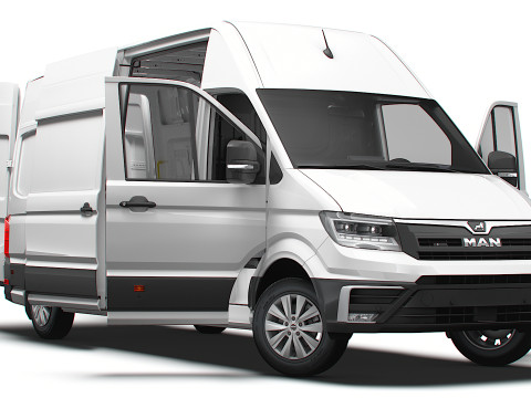 MAN TGE Van LWB SHR HQInterior 2025 3D 모델