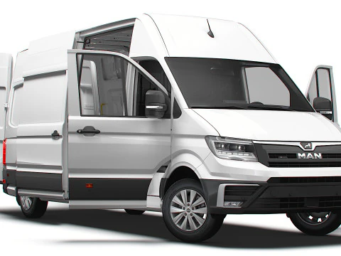 MAN TGE Van LWB SHR HQInterni 2025 Modello 3D